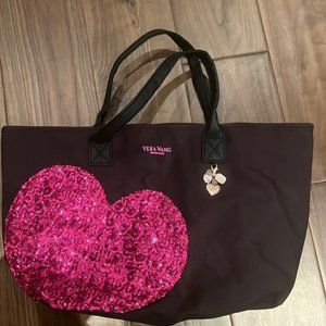 Vera Wang Tote Bag with charms and sequins! NWOT